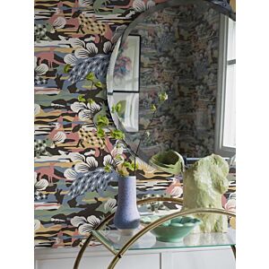 ورق جدران منقوش حيوانات وطيور - متعدد الالوان