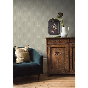 ورق جدران آنو بيارا - اخضر