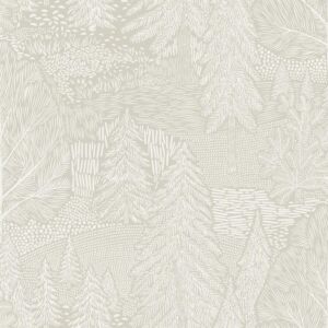 ورق جدران منقوش بالمز - بيج