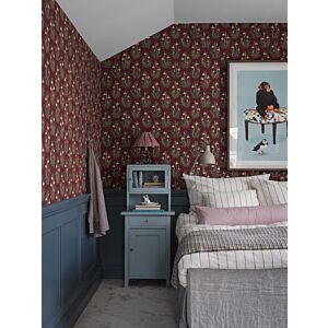 ورق جدران ليليان - احمر داكن