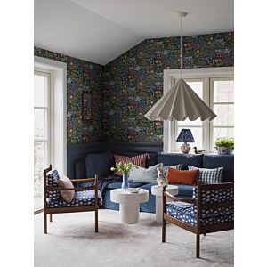 ورق جدران منقوش جاردينيا - متعدد الالوان