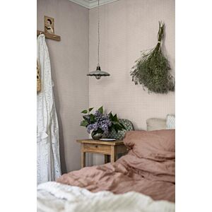 ورق جدران لينن - وردي