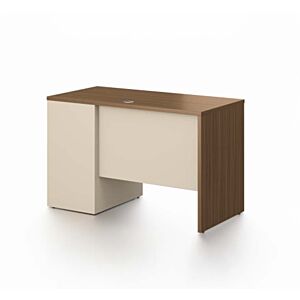 مكتب مع ملحق نيو نيرا 120 سم - بني ومتعدد الالوان