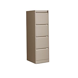 دولاب شالون حديد 4 أدراج - بيج