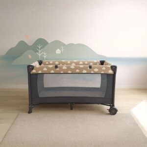 سرير ومحبس اطفال موكلي - كحلي