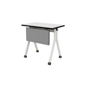 طاولة مكتب تارس قابل للطي 120 سم - ابيض ورمادي