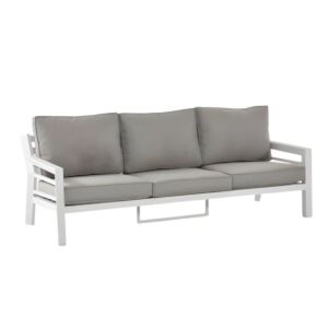 كرسي خارجي هايب - 3 مقاعد - رمادي وابيض