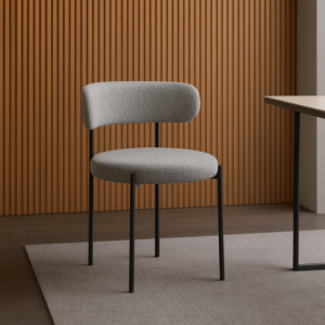 كرسي طعام اينيس - رمادي