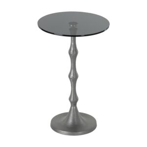 طاولة جانبية روشي - فضي واسود