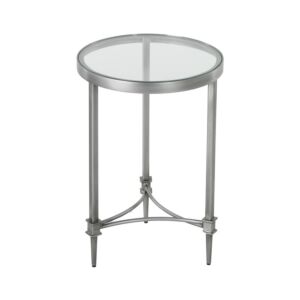 طاولة جانبية بوب - فضي وشفاف