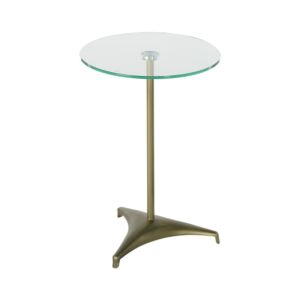 طاولة جانبية بيلو - نحاسي معتق وشفاف