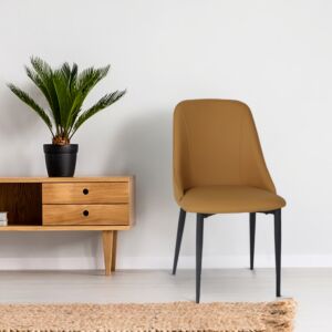 كرسي طعام فيلدا - بني