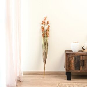 فرع برغراس صناعي مع بذور ملونة - 120 سم