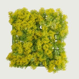 نبات صناعي عشب مربع - اصفر  - 12 قطعة