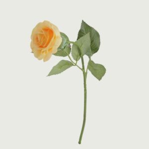 ورد صناعي صغير دايمون - اصفر - 12 قطعة