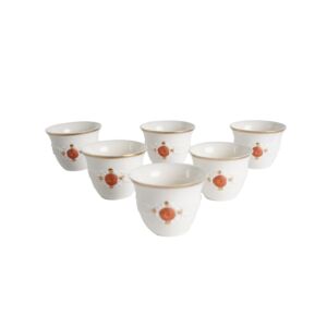 طقم فنجان قهوة سعودية 6 قطع - سكوال