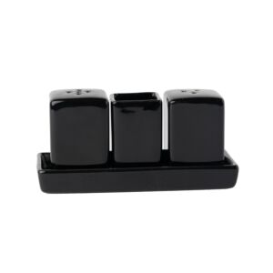 طقم ملح وفلفل مع صينية سكوالو