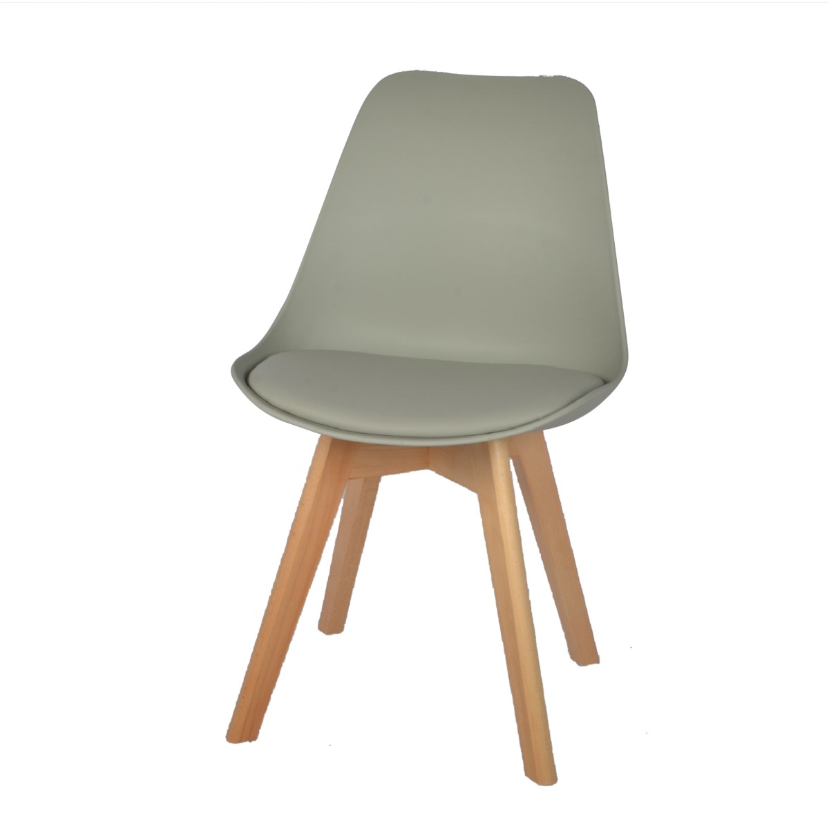 كرسي مقهى فايبر متميز باللون الرمادي