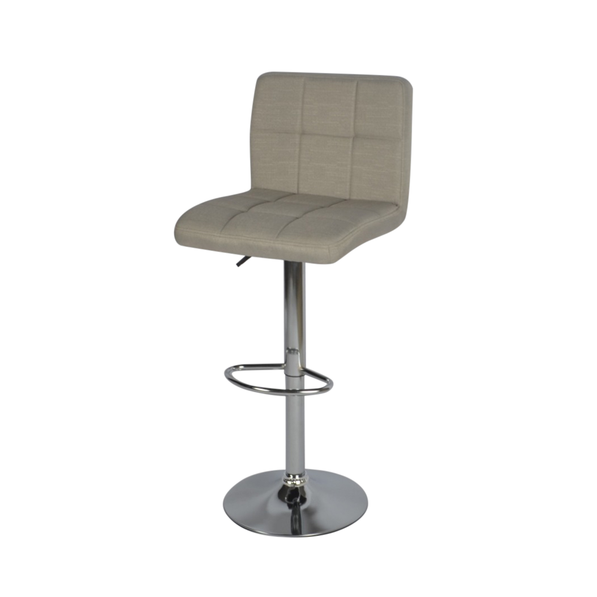 كرسي مرتفع قماشي متميز باللون البيج